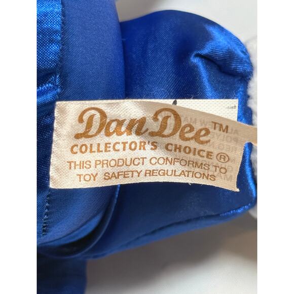 Dan Dee 2011 Mini Snowflake Teddy Bear 25th Anniversary Blue Velvet Outfit - Picture 3 of 5